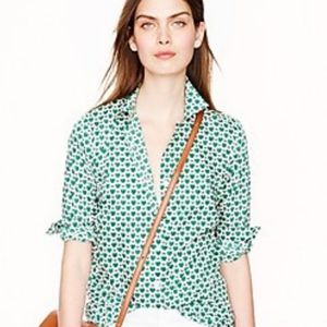 J. Crew Perfect Shirt in HoneyPie Print